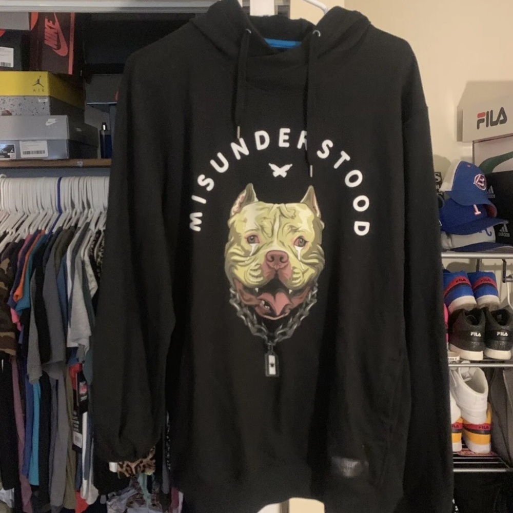 Misunderstood pitbull hoodie sz xl